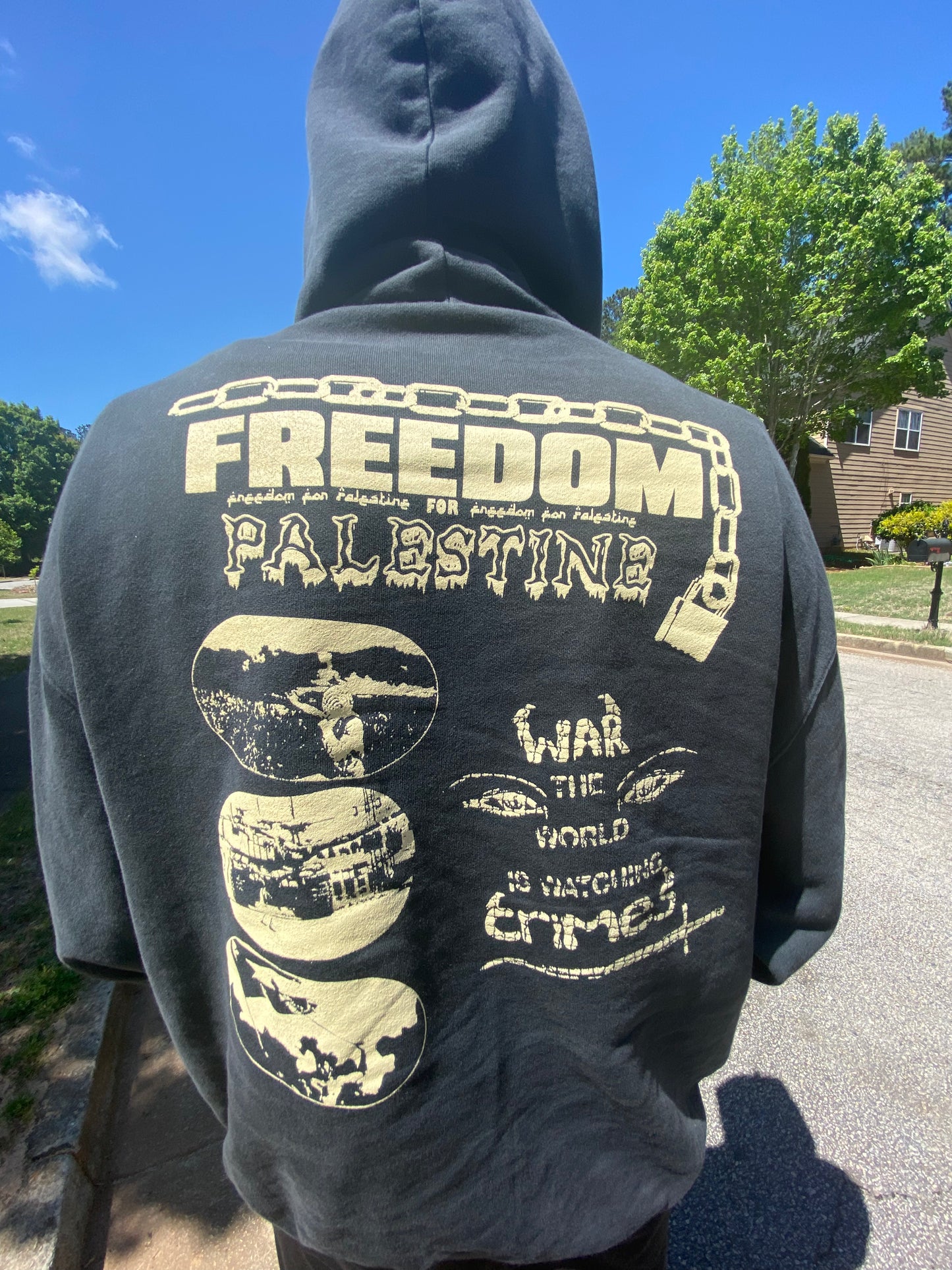 Freedom For Palestine Oversized Hoodie