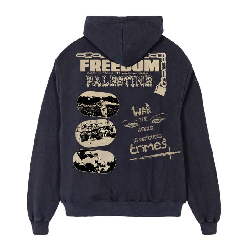 Freedom For Palestine Oversized Hoodie